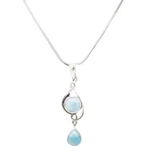 925 Silver Larimar Sterling Pendant