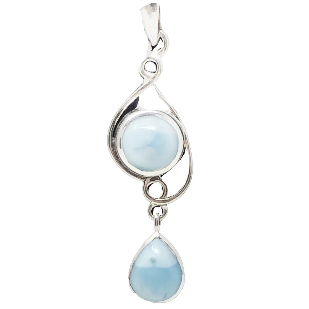 925 Silver Larimar Sterling Pendant