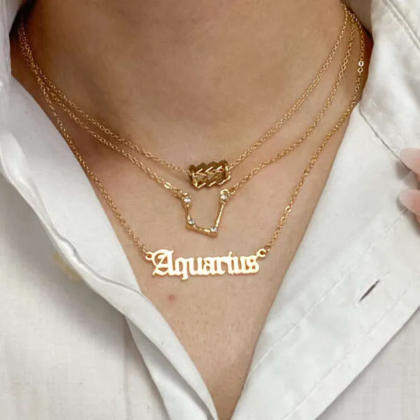 Astrea - Set of 3 zodiac necklaces