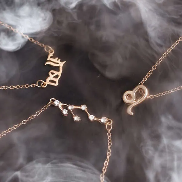 Astrea - Set of 3 zodiac necklaces