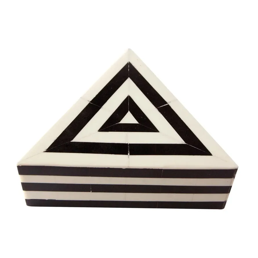 Black & White Decorative Triangle Box