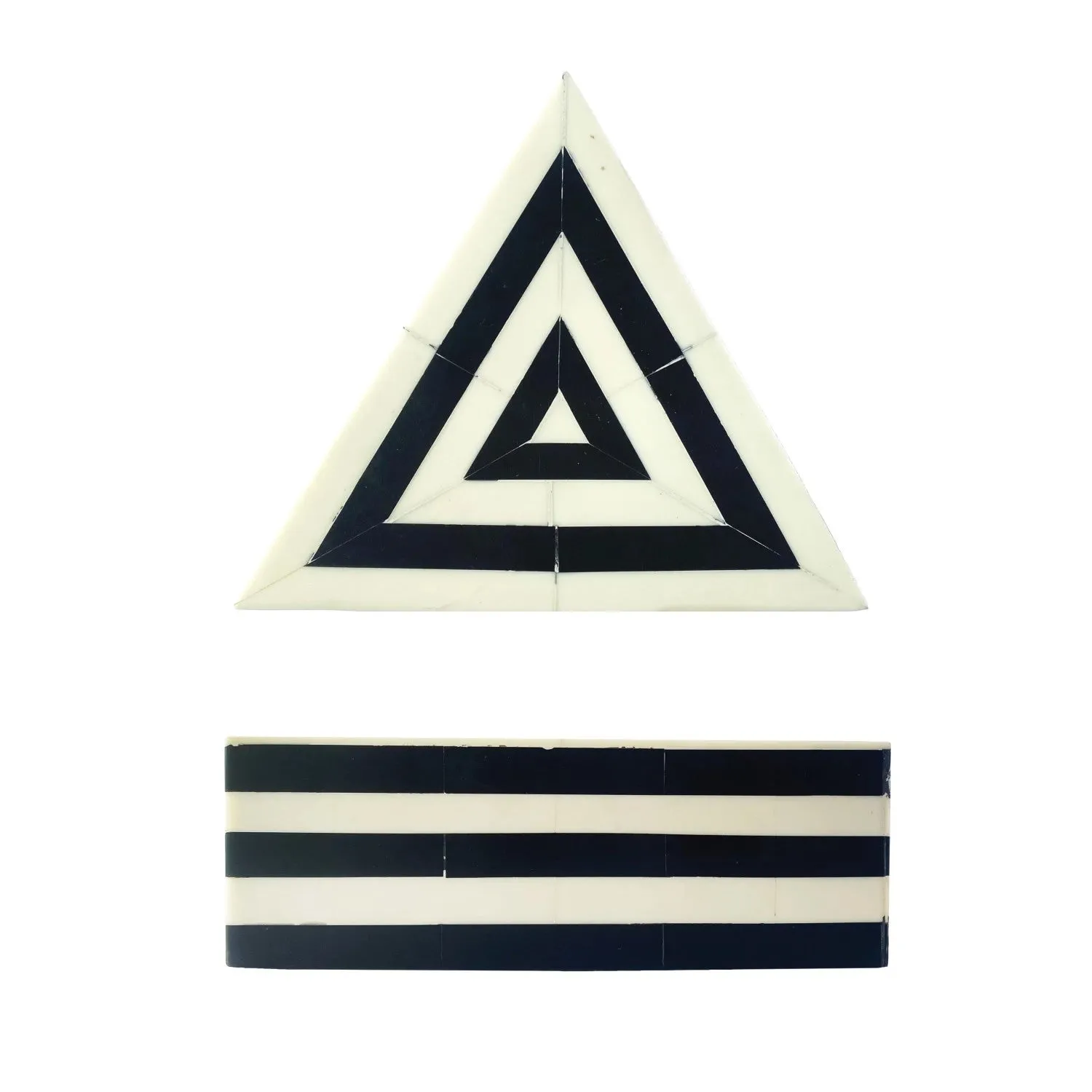 Black & White Decorative Triangle Box
