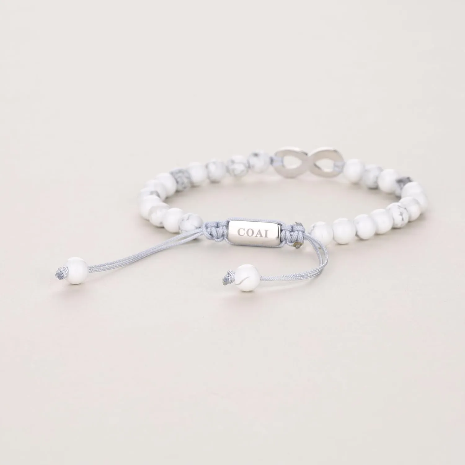 COAI His and Hers Bracelets, Stone Beaded Infinity Bracelets for Couples