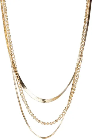 Gold Layered Necklaces for Women Stack Chain Necklace Set Trendy Fashion Jewelry for Women 2024