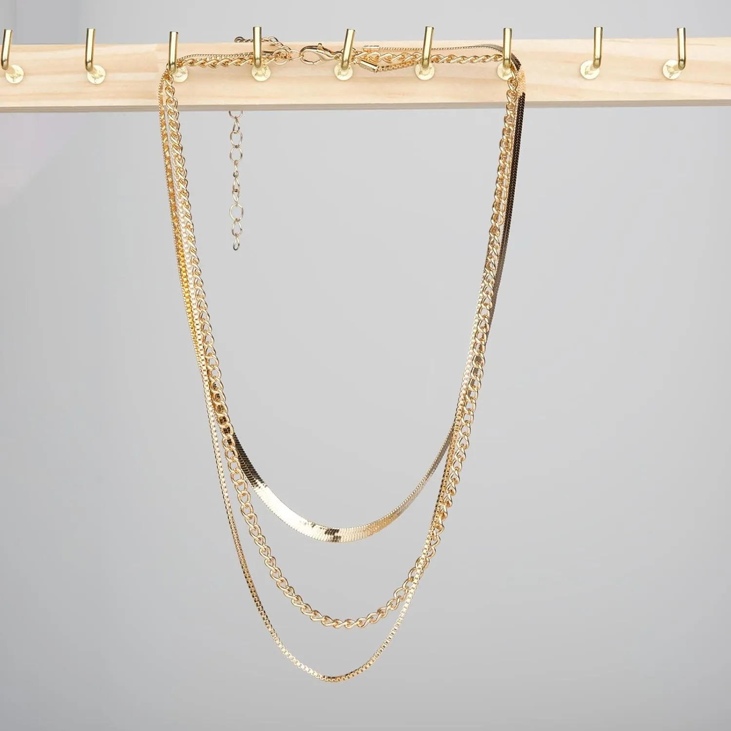 Gold Layered Necklaces for Women Stack Chain Necklace Set Trendy Fashion Jewelry for Women 2024