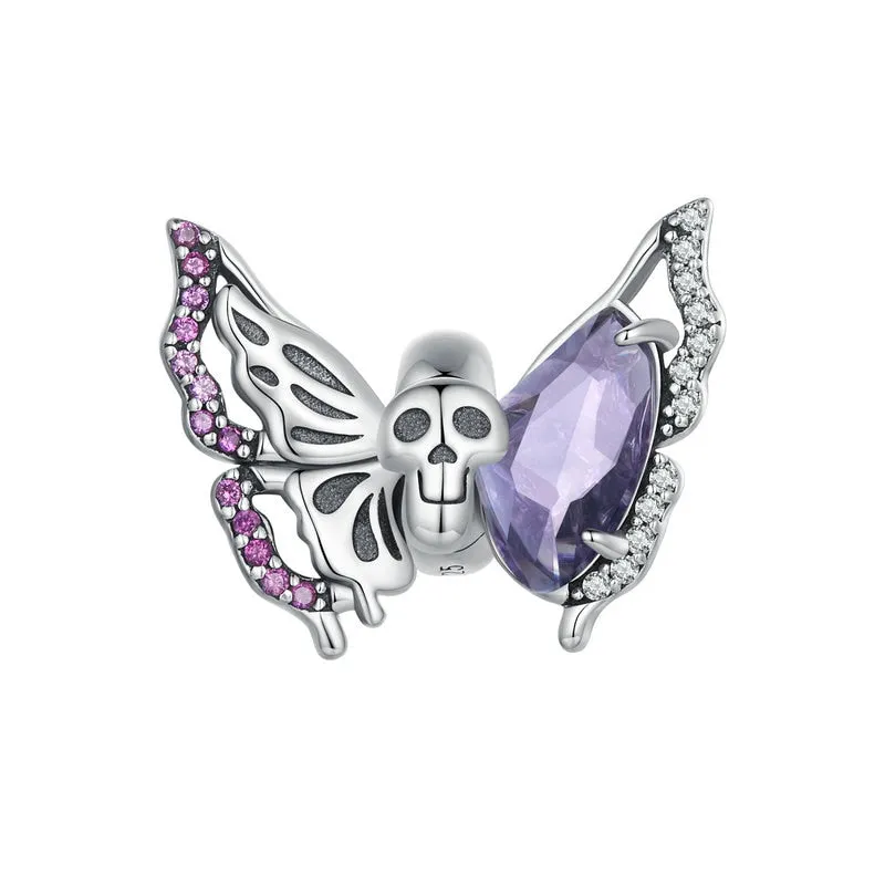 Halloween Series Skeleton Beads & Butterfly Skull Charms