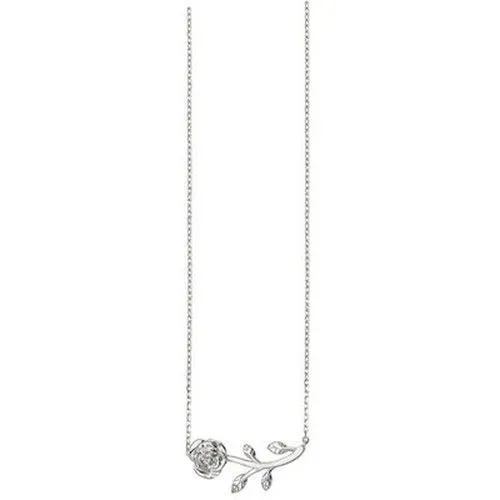 Rose silver Necklace