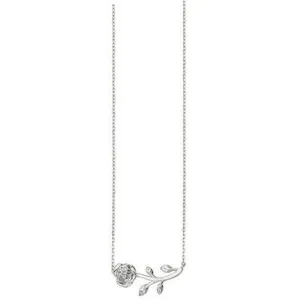 Rose silver Necklace