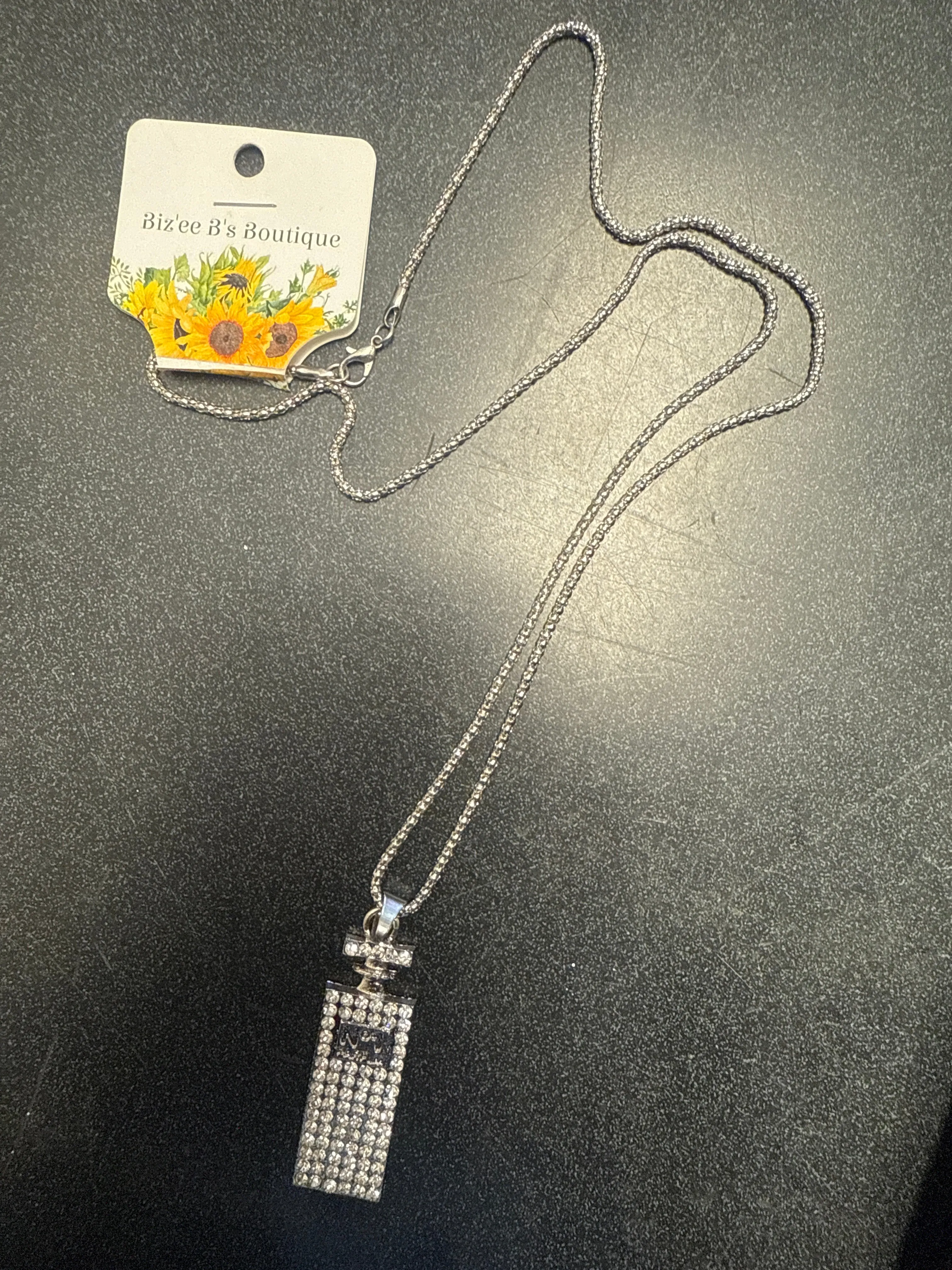Silver Sparkle No.1 Parfum Design Necklace