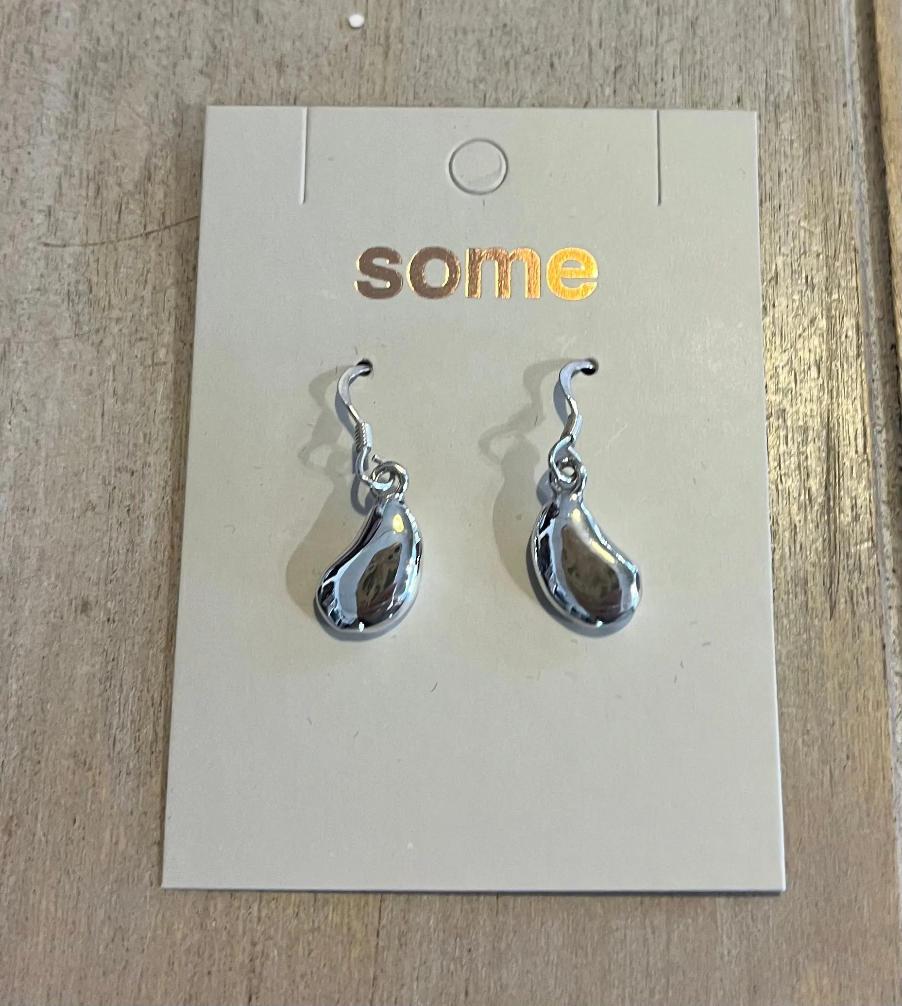 Some Sterling Silver Teardrop Earrings 619