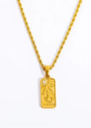 Tarot Card Pendant | Gold