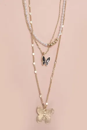 You Give Me Flutters Layered Necklace